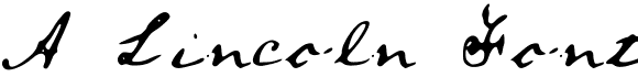A Lincoln Font