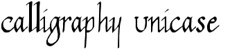Calligraphy Unicase