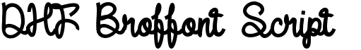 DHF Broffont Script