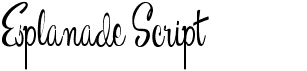 Esplanade Script
