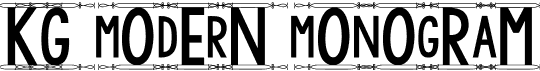 KG Modern Monogram