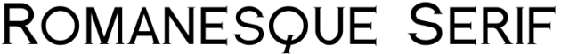 Romanesque Serif